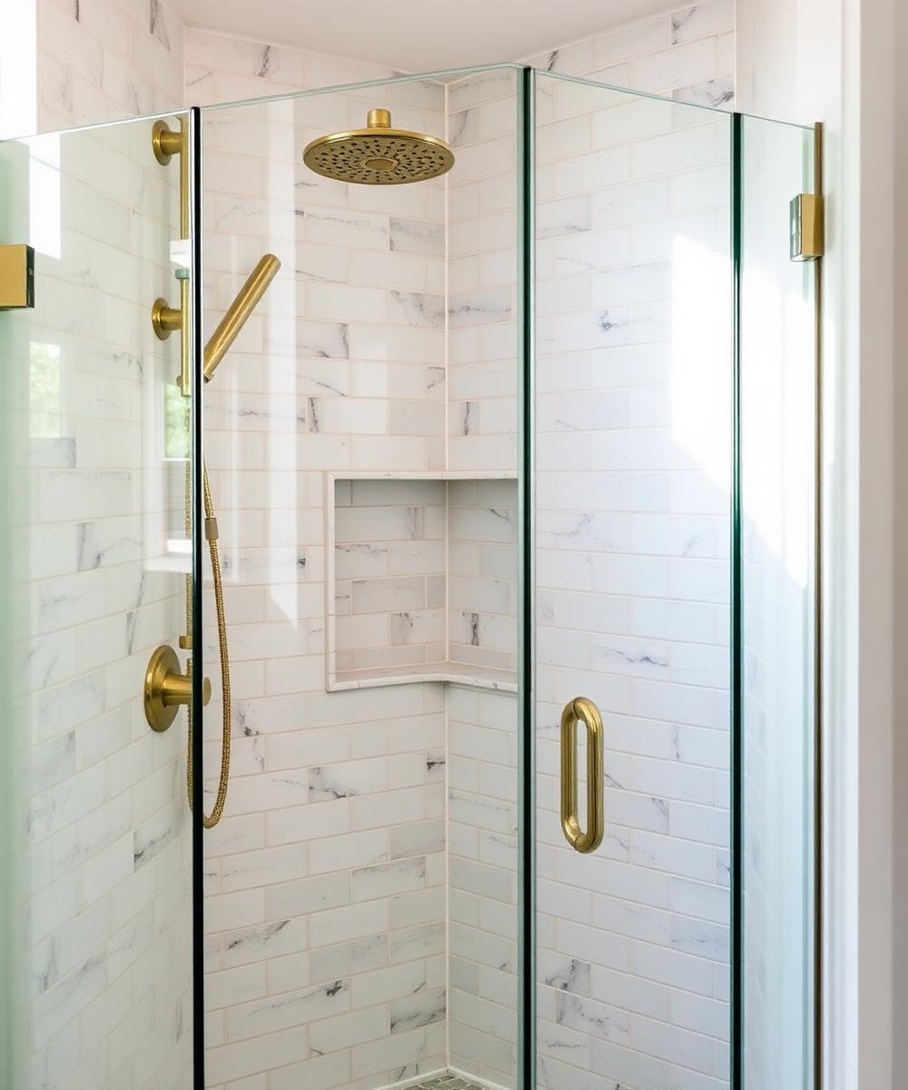 Marble Walk-in Shower
